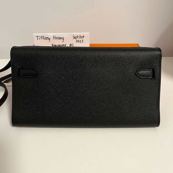 Hermes Kelly To Go Noir Epsom GHW - Picture 4 of 16